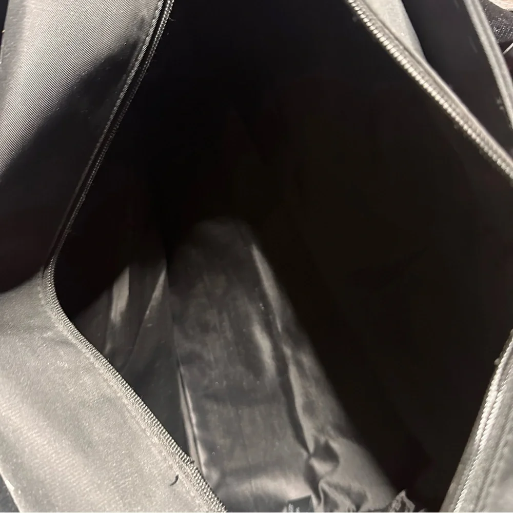 Burberry Black Nylon Travel Duffle Bag